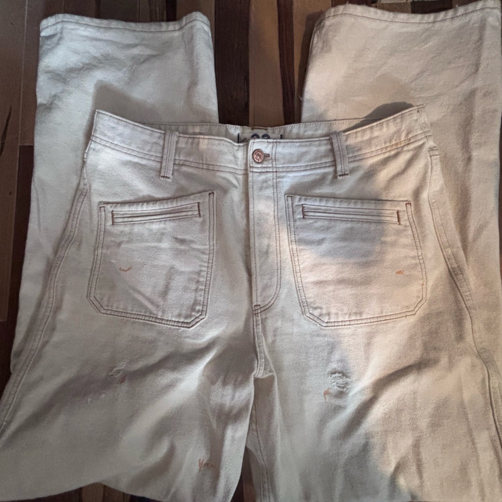 Free People White Jeans